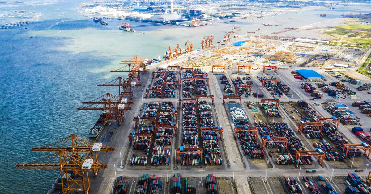 QinZhou Port in Guangxi, China 